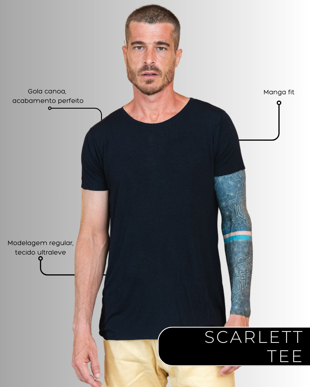 Camiseta Scarlett Tee Preta