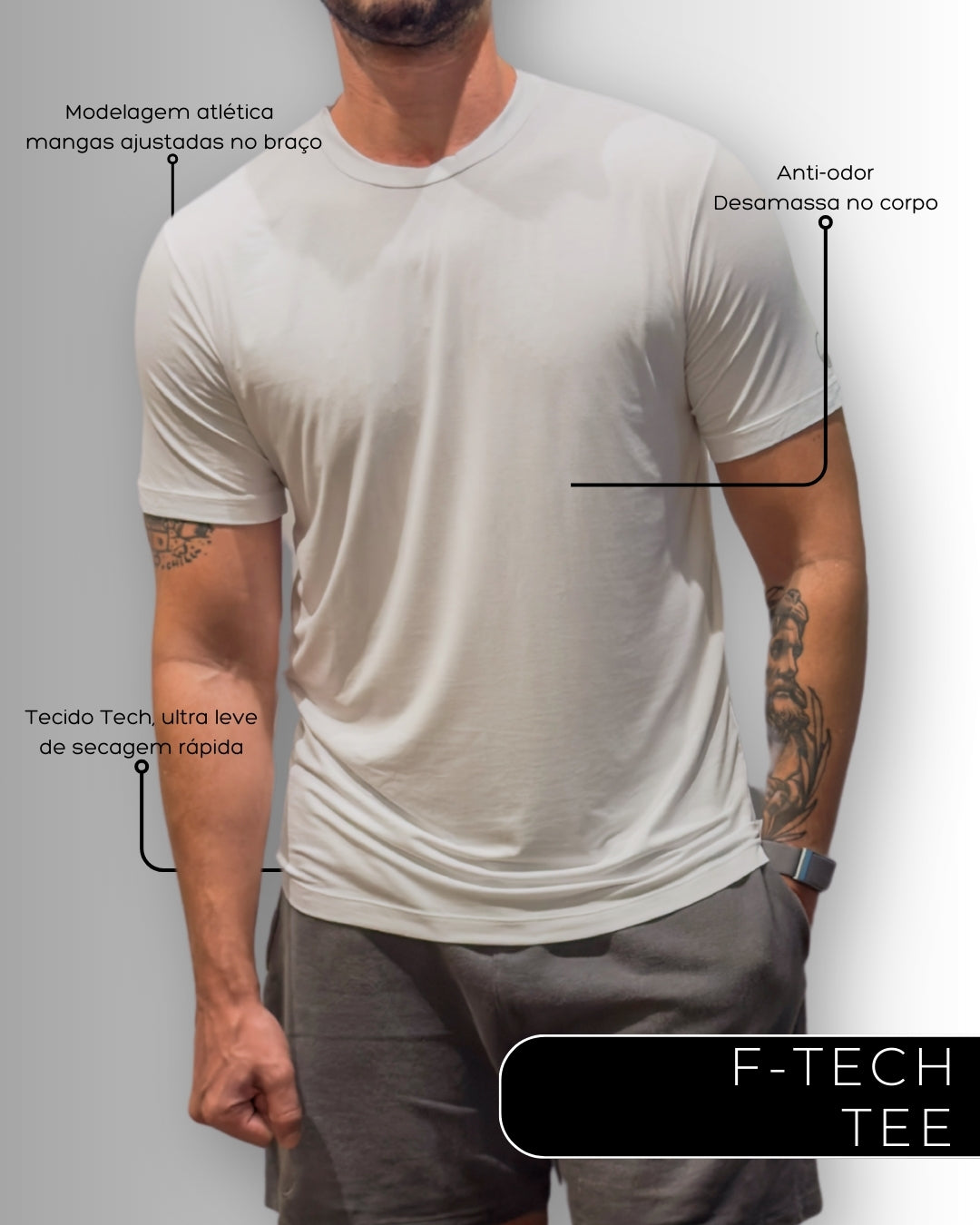 Camiseta F-Tech Branca