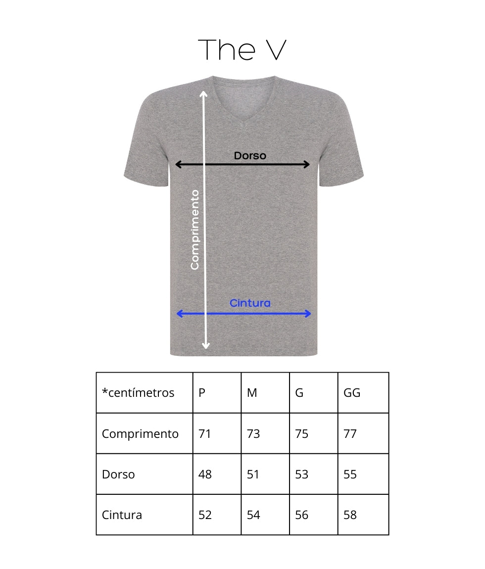 Camiseta The V Cinza
