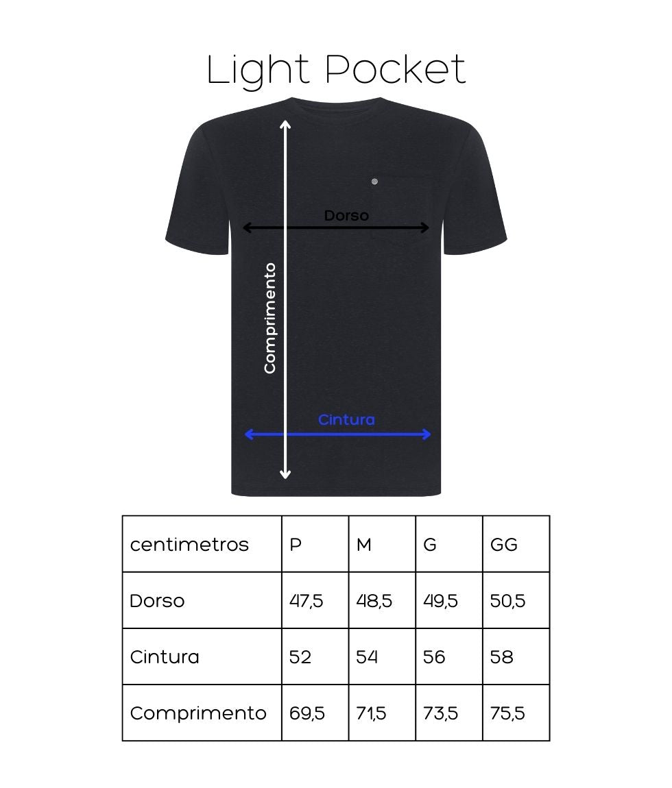 Camiseta Light Pocket Preta